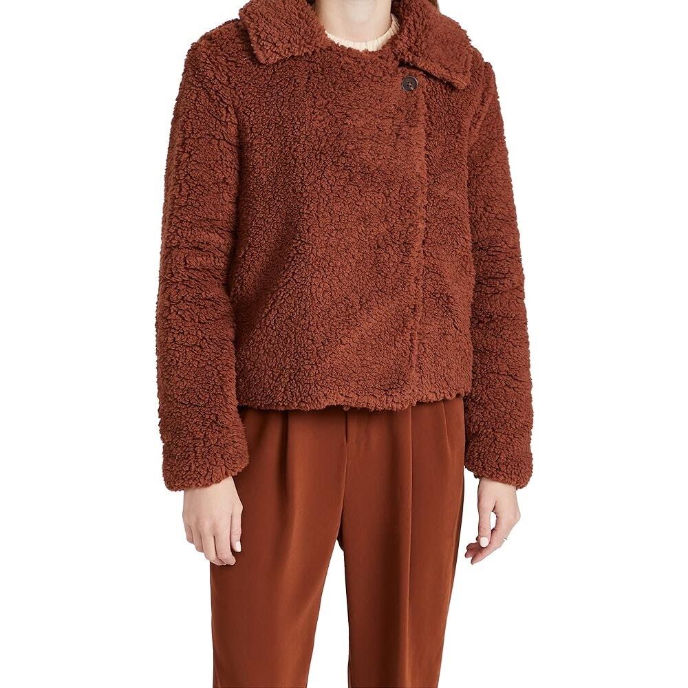 BB Dakota Steve Madden Feece Sherpa Jacket Large - Picture 4 of 4